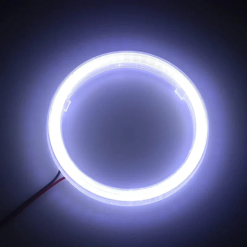 COB LED Scheinwerfer Angel Eyes Birne Halo Ring Lampe Auto Tagfahrlicht DRL Nebelscheinwerfer DC 12V Styling Licht Dekorative Lichter