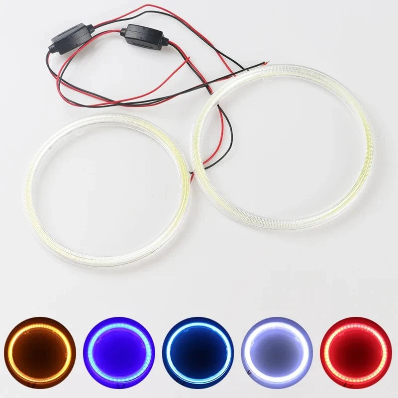COB LED Scheinwerfer Angel Eyes Birne Halo Ring Lampe Auto Tagfahrlicht DRL Nebelscheinwerfer DC 12V Styling Licht Dekorative Lichter