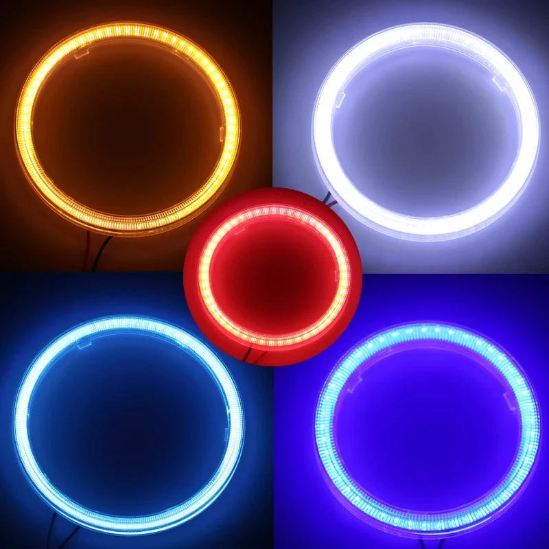 COB LED Scheinwerfer Angel Eyes Birne Halo Ring Lampe Auto Tagfahrlicht DRL Nebelscheinwerfer DC 12V Styling Licht Dekorative Lichter