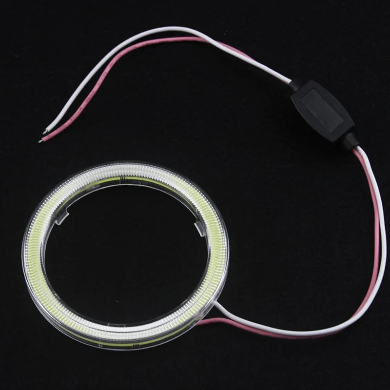 COB LED Scheinwerfer Angel Eyes Birne Halo Ring Lampe Auto Tagfahrlicht DRL Nebelscheinwerfer DC 12V Styling Licht Dekorative Lichter