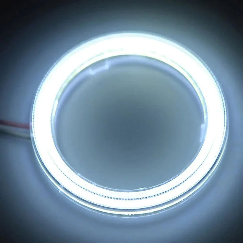 COB LED Scheinwerfer Angel Eyes Birne Halo Ring Lampe Auto Tagfahrlicht DRL Nebelscheinwerfer DC 12V Styling Licht Dekorative Lichter