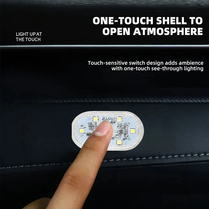 Neue Auto LED Touch Lichter Drahtlose Innen Licht Magnetische Auto Tür Licht Dach Decke Lampe Lesen Lampe USB Aufladbare 5V