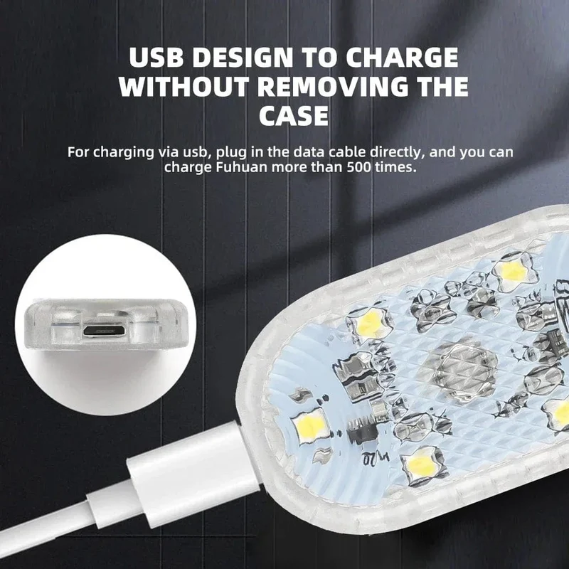 Neue Auto LED Touch Lichter Drahtlose Innen Licht Magnetische Auto Tür Licht Dach Decke Lampe Lesen Lampe USB Aufladbare 5V