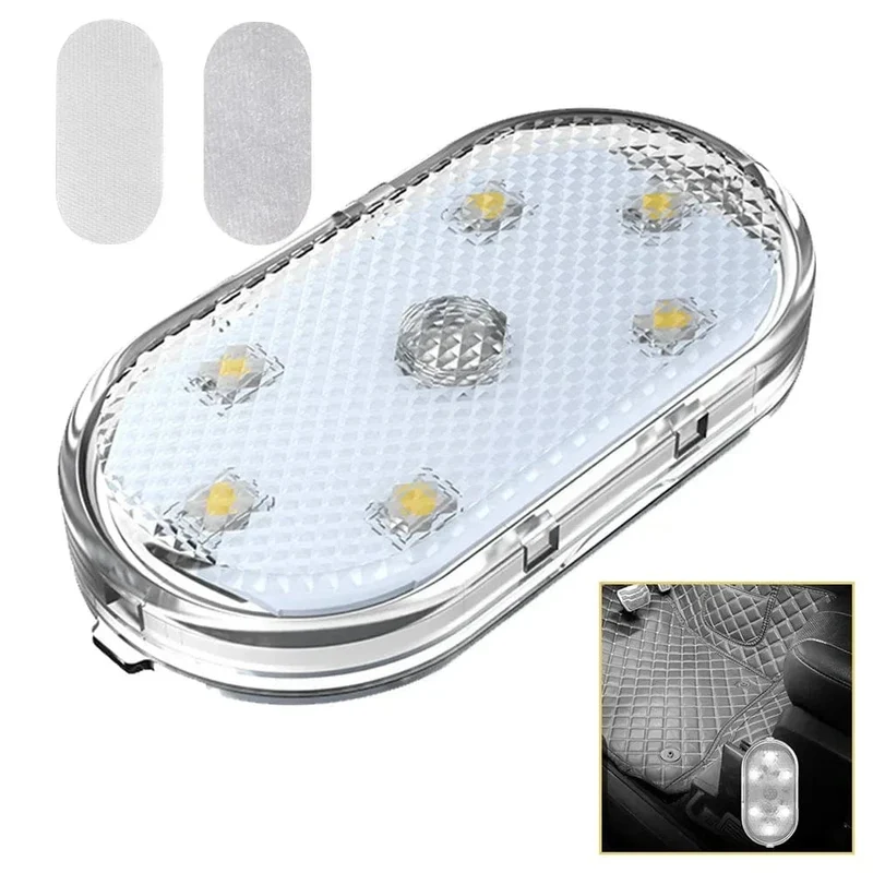 Neue Auto LED Touch Lichter Drahtlose Innen Licht Magnetische Auto Tür Licht Dach Decke Lampe Lesen Lampe USB Aufladbare 5V