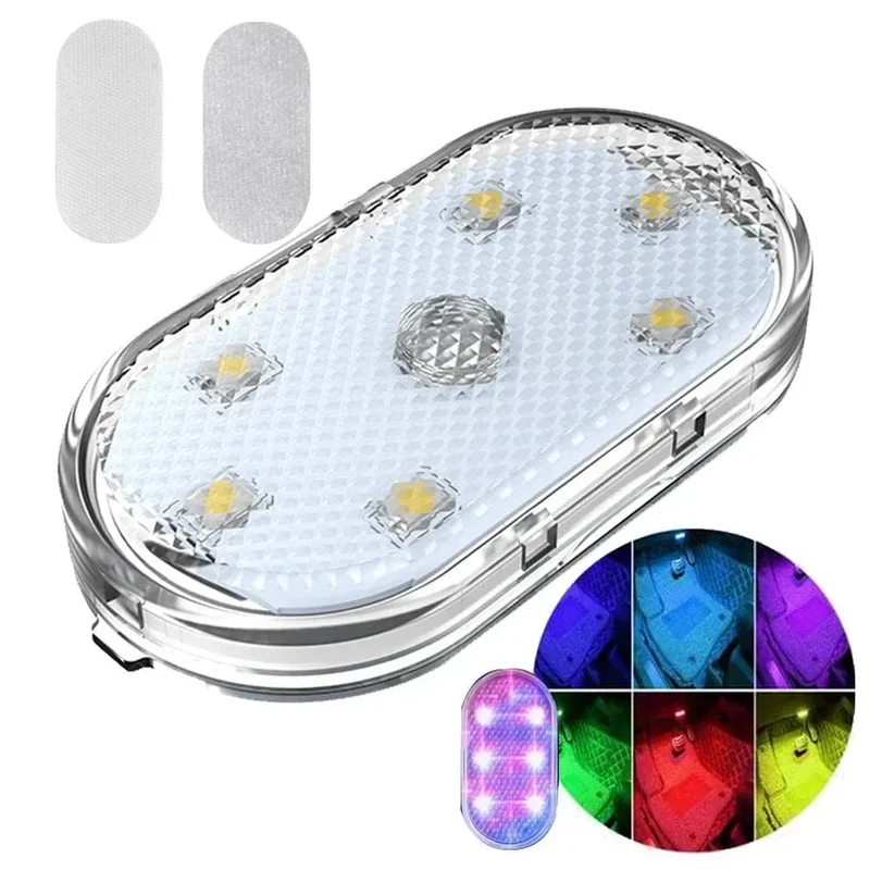 Neue Auto LED Touch Lichter Drahtlose Innen Licht Magnetische Auto Tür Licht Dach Decke Lampe Lesen Lampe USB Aufladbare 5V