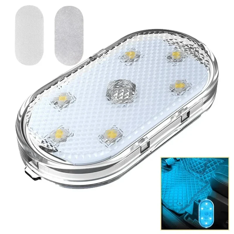 Neue Auto LED Touch Lichter Drahtlose Innen Licht Magnetische Auto Tür Licht Dach Decke Lampe Lesen Lampe USB Aufladbare 5V