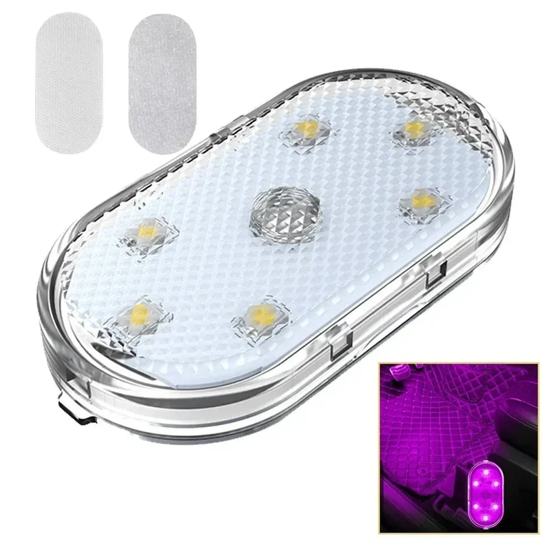 Neue Auto LED Touch Lichter Drahtlose Innen Licht Magnetische Auto Tür Licht Dach Decke Lampe Lesen Lampe USB Aufladbare 5V