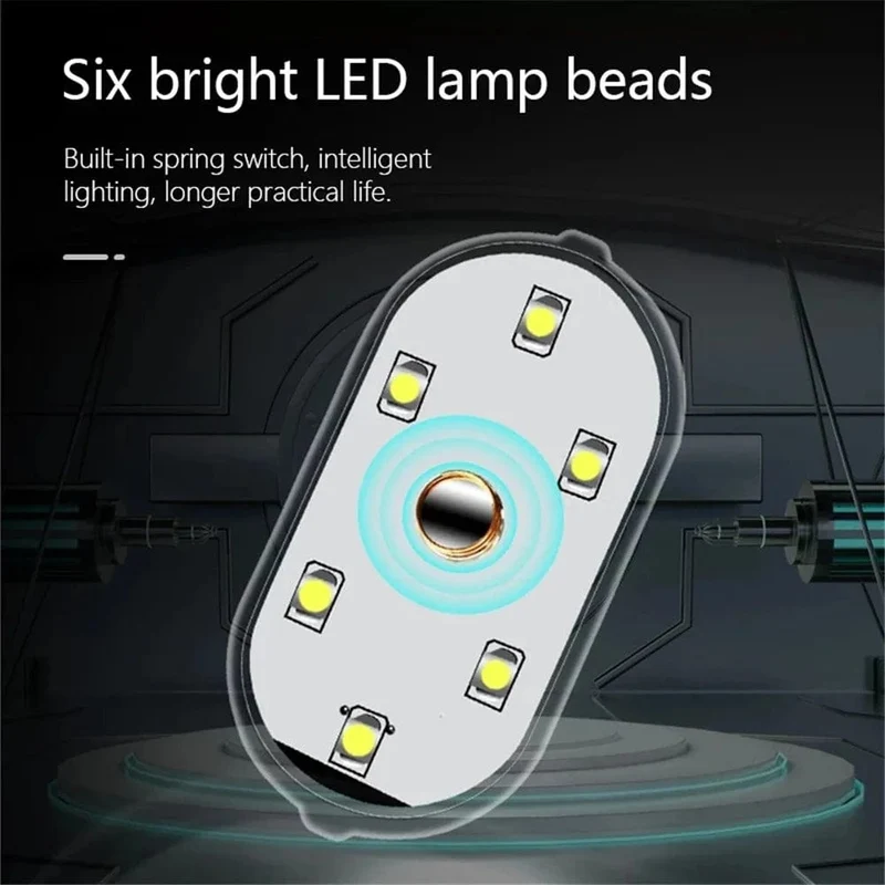 Neue Auto LED Touch Lichter Drahtlose Innen Licht Magnetische Auto Tür Licht Dach Decke Lampe Lesen Lampe USB Aufladbare 5V