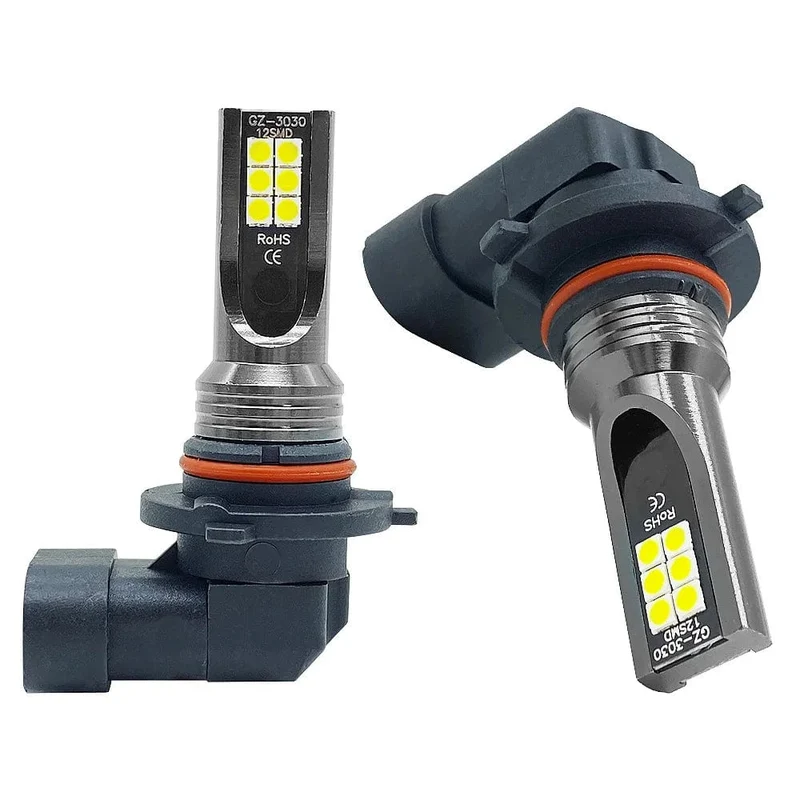 2Pcs Neue H8 H16 JP Led H11 9005 HB3 9006 HB4 3030 12SMD Auto LED Nebel Licht Lampen 6000K weiß Auto Lampe Tagfahrlicht 12000LM