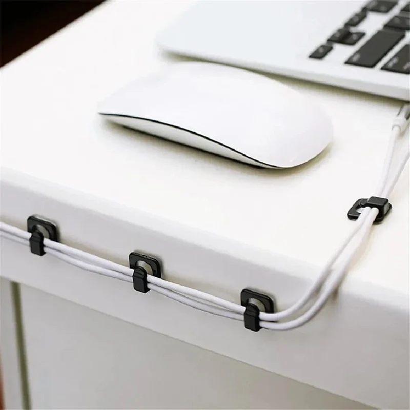 18 stücke USB Organizer Kabel Schreibtisch Kabel Halter Selbst-adhesive Kabel Clip Kabel Halter Kabel Wickler Draht Clips Büro Zubehör