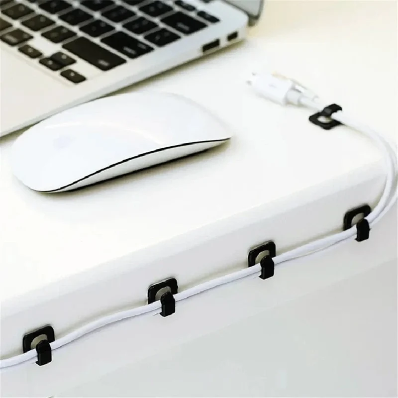 18 stücke USB Organizer Kabel Schreibtisch Kabel Halter Selbst-adhesive Kabel Clip Kabel Halter Kabel Wickler Draht Clips Büro Zubehör