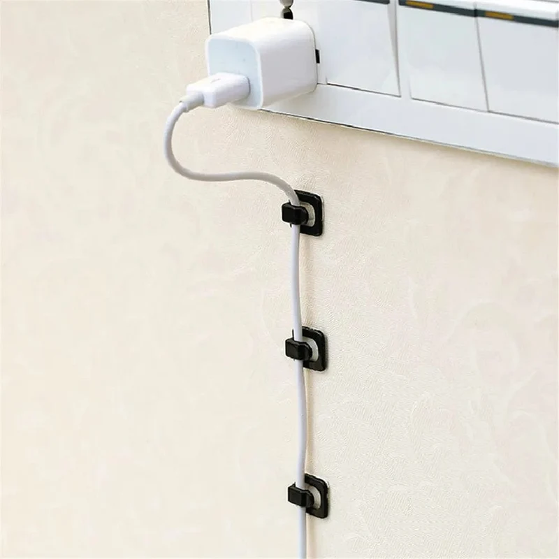 18 stücke USB Organizer Kabel Schreibtisch Kabel Halter Selbst-adhesive Kabel Clip Kabel Halter Kabel Wickler Draht Clips Büro Zubehör