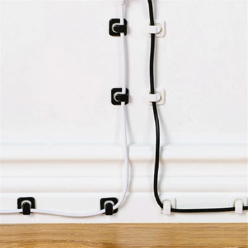 18 stücke USB Organizer Kabel Schreibtisch Kabel Halter Selbst-adhesive Kabel Clip Kabel Halter Kabel Wickler Draht Clips Büro Zubehör