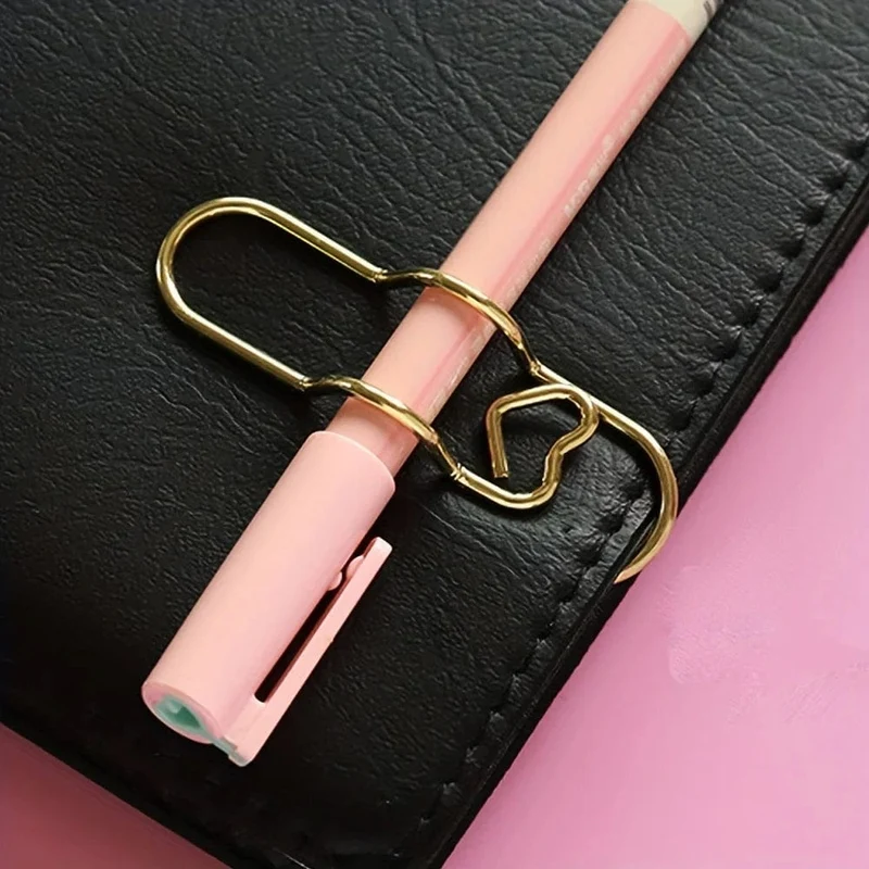 3 teile/satz Multi-funktionale Metall Büroklammern mit Stift Halter Binder Clips Schule Büro Lernen Liefert Schreibwaren