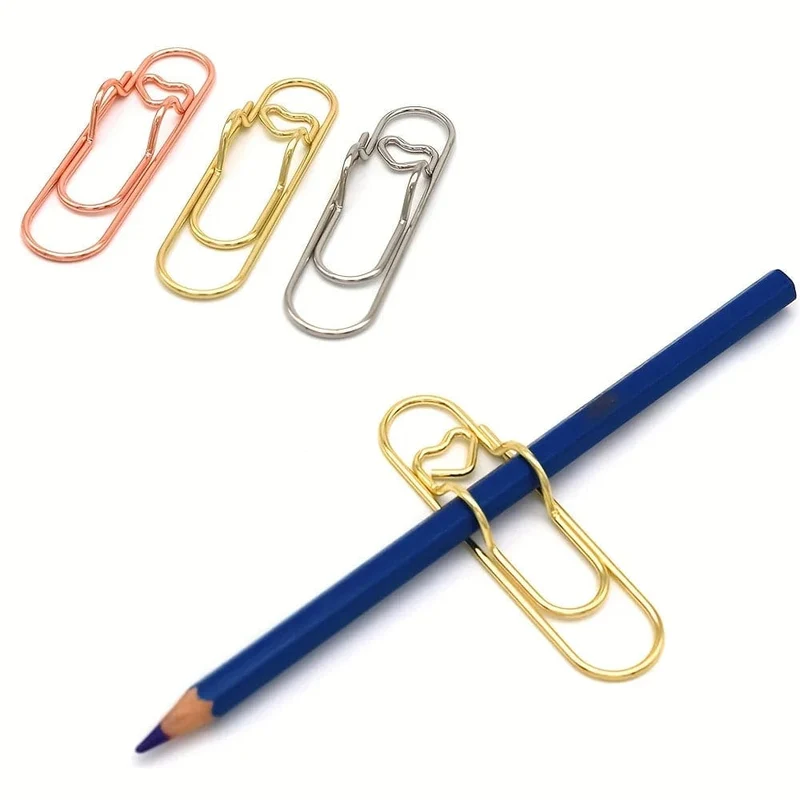 3 teile/satz Multi-funktionale Metall Büroklammern mit Stift Halter Binder Clips Schule Büro Lernen Liefert Schreibwaren