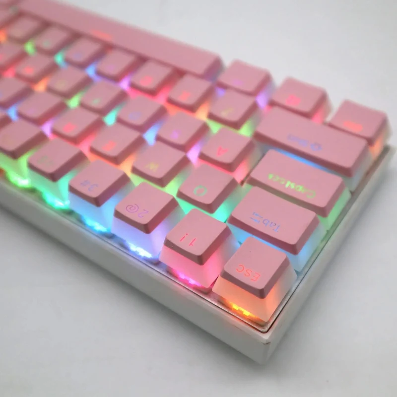 104 Tasten PBT Pudding Tastenkappe Zweifarbige Injektion OEM Profil DIY Tastenkappen für Gateron Cherry MX Switch Mechanische Gaming-Tastatur