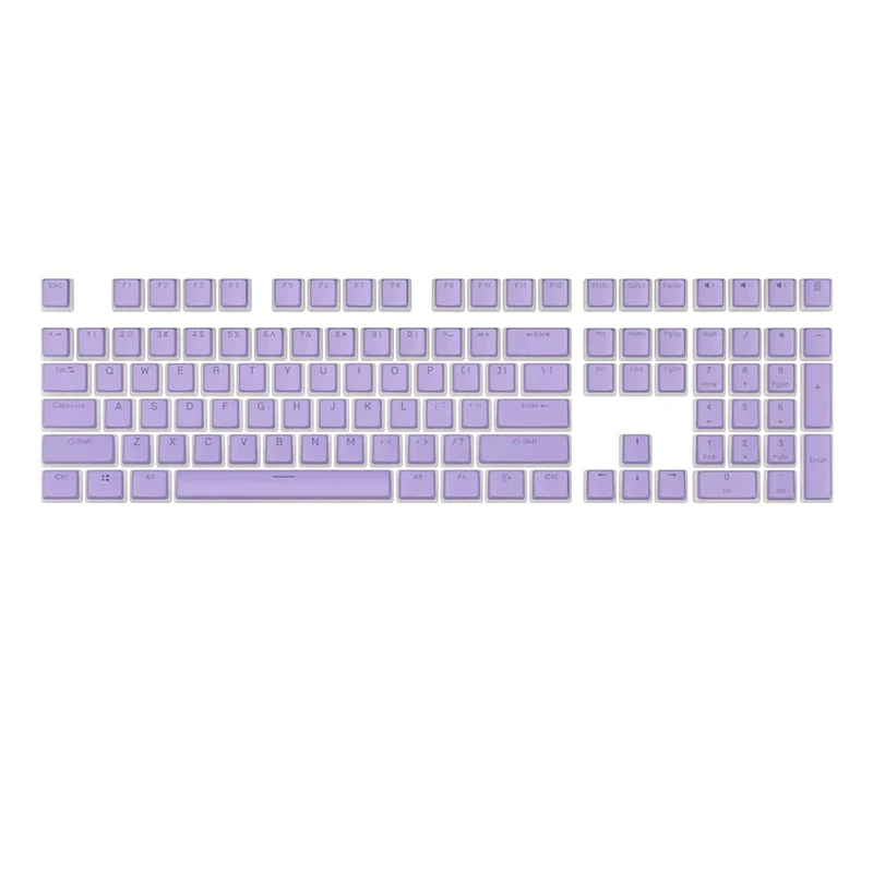 104 Tasten PBT Pudding Tastenkappe Zweifarbige Injektion OEM Profil DIY Tastenkappen für Gateron Cherry MX Switch Mechanische Gaming-Tastatur
