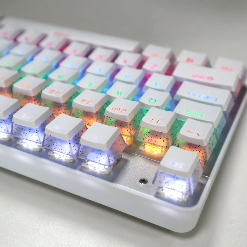 104 Tasten PBT Pudding Tastenkappe Zweifarbige Injektion OEM Profil DIY Tastenkappen für Gateron Cherry MX Switch Mechanische Gaming-Tastatur
