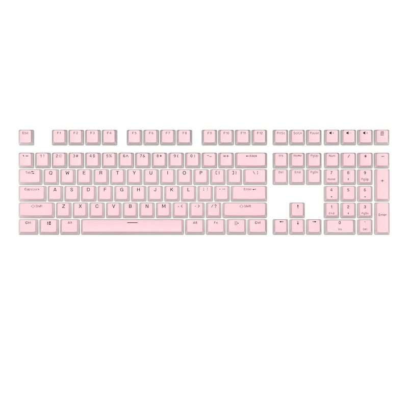 104 Tasten PBT Pudding Tastenkappe Zweifarbige Injektion OEM Profil DIY Tastenkappen für Gateron Cherry MX Switch Mechanische Gaming-Tastatur