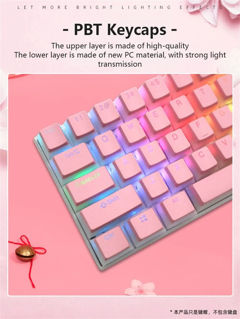 104 Tasten PBT Pudding Tastenkappe Zweifarbige Injektion OEM Profil DIY Tastenkappen für Gateron Cherry MX Switch Mechanische Gaming-Tastatur