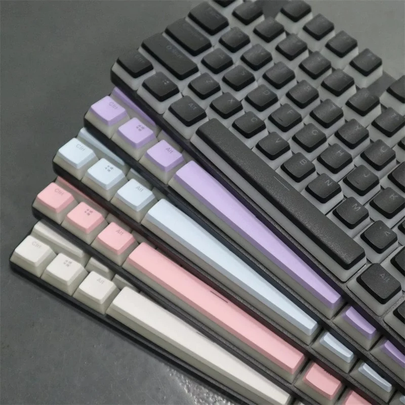 104 Tasten PBT Pudding Tastenkappe Zweifarbige Injektion OEM Profil DIY Tastenkappen für Gateron Cherry MX Switch Mechanische Gaming-Tastatur