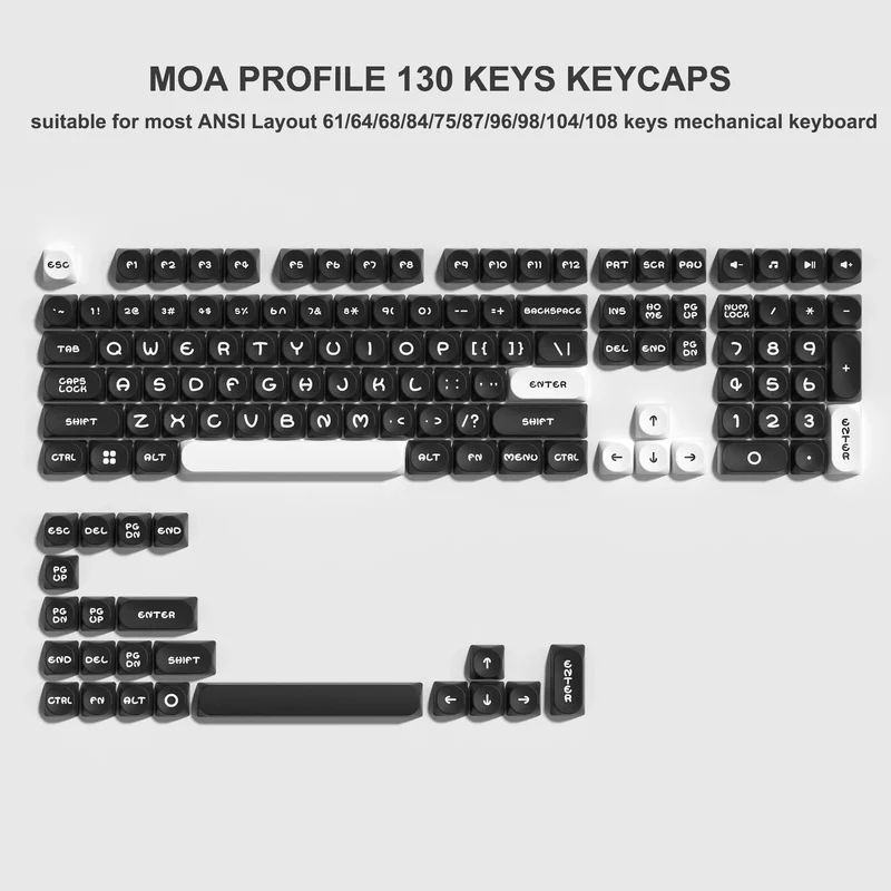 142 Tasten Bow PBT Tastenkappen MOA Profil PBT Dye Sublimation DIY Tastenkappen für 61/87/104 Cherry MX Switch Gaming Mechanische Tastatur