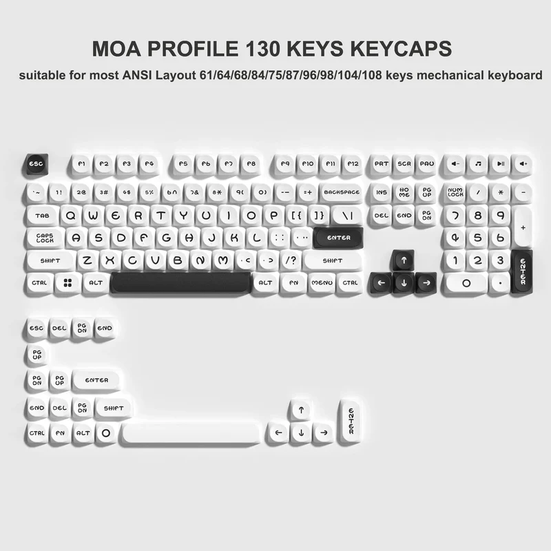 142 Tasten Bow PBT Tastenkappen MOA Profil PBT Dye Sublimation DIY Tastenkappen für 61/87/104 Cherry MX Switch Gaming Mechanische Tastatur