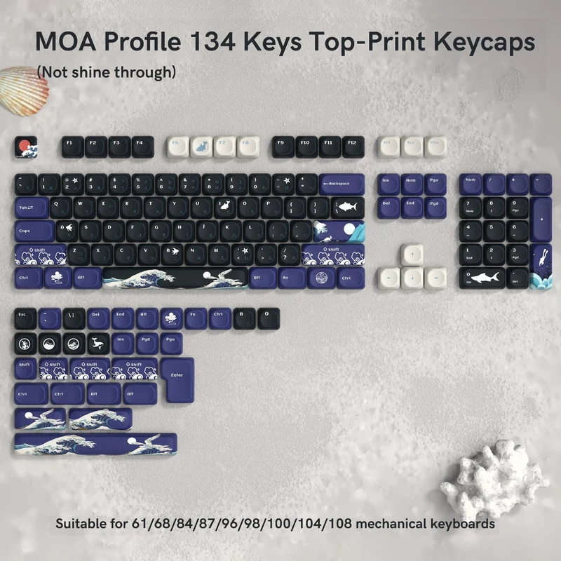 142 Tasten Bow PBT Tastenkappen MOA Profil PBT Dye Sublimation DIY Tastenkappen für 61/87/104 Cherry MX Switch Gaming Mechanische Tastatur