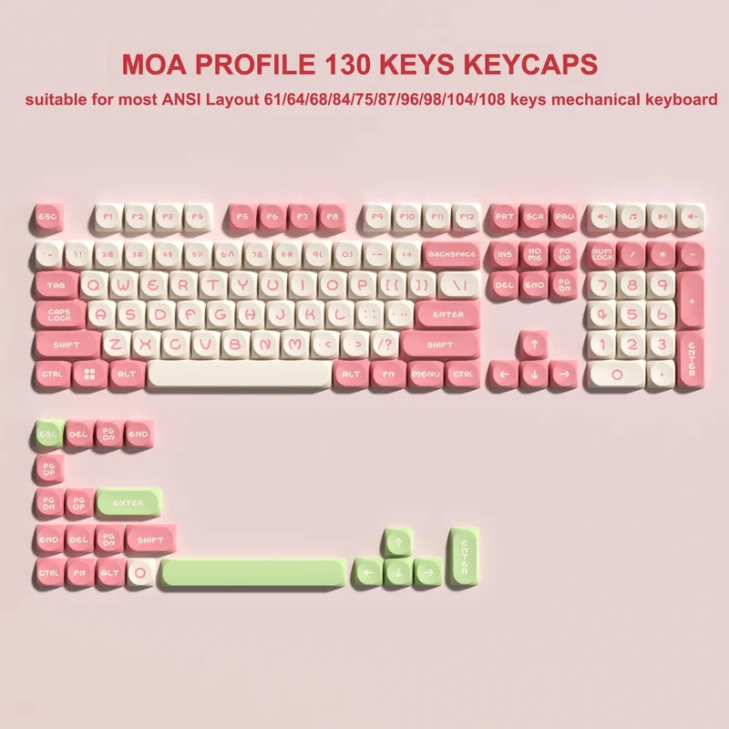 142 Tasten Bow PBT Tastenkappen MOA Profil PBT Dye Sublimation DIY Tastenkappen für 61/87/104 Cherry MX Switch Gaming Mechanische Tastatur