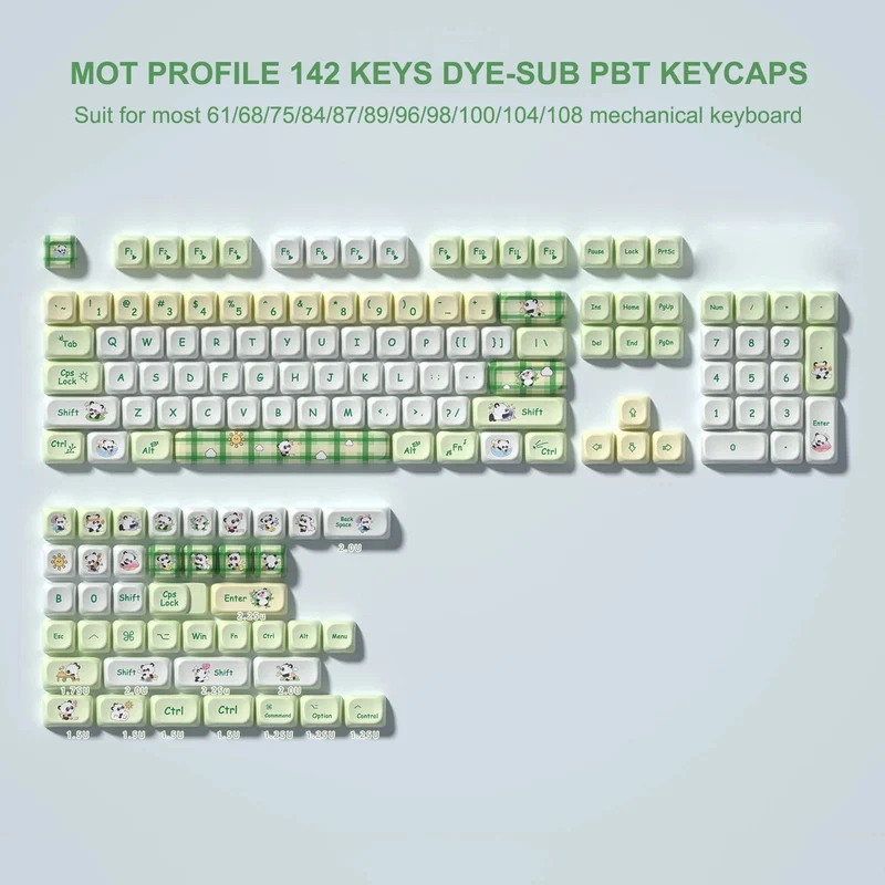 142 Tasten Bow PBT Tastenkappen MOA Profil PBT Dye Sublimation DIY Tastenkappen für 61/87/104 Cherry MX Switch Gaming Mechanische Tastatur