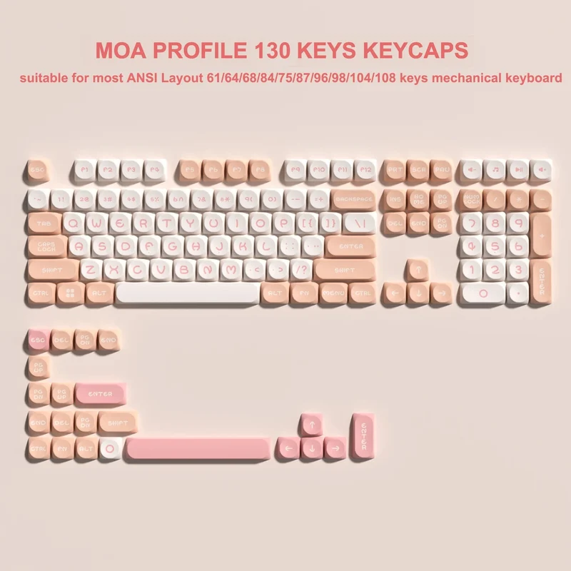 142 Tasten Bow PBT Tastenkappen MOA Profil PBT Dye Sublimation DIY Tastenkappen für 61/87/104 Cherry MX Switch Gaming Mechanische Tastatur