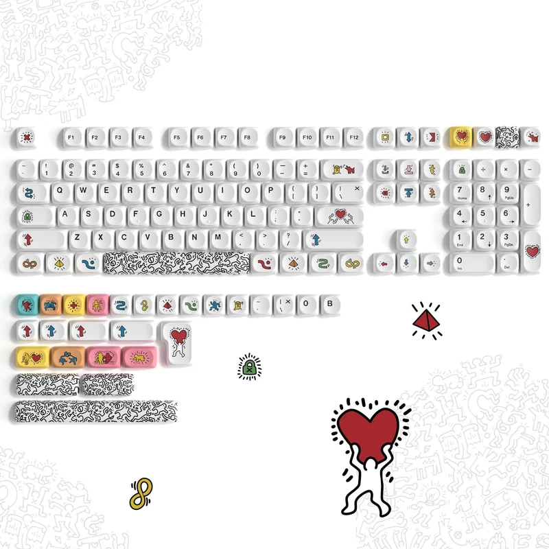 142 Tasten Bow PBT Tastenkappen MOA Profil PBT Dye Sublimation DIY Tastenkappen für 61/87/104 Cherry MX Switch Gaming Mechanische Tastatur