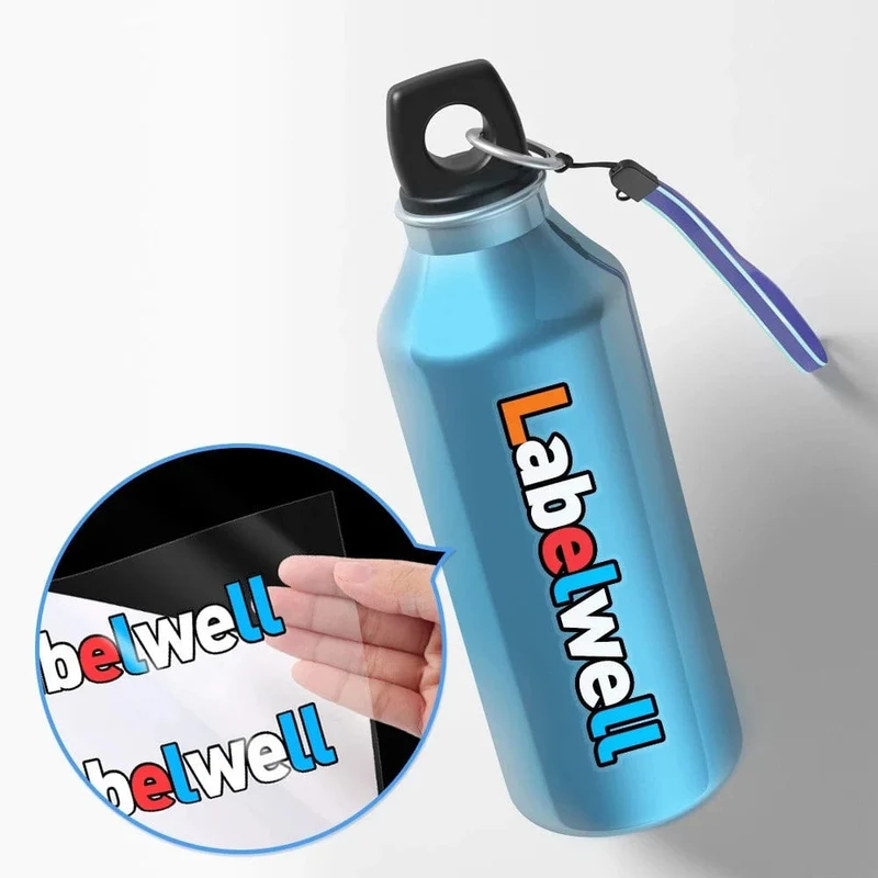 10 Stück 100 % transparentes, wasserdichtes, transparentes, bedruckbares Vinyl-Aufkleberpapier im A4-Format für Tintenstrahldrucker, klares Vinyl-Etiketten-Kopierpapier