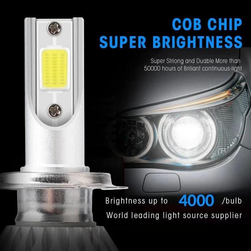2x H7 LED H11 H4 Hallo/Lo H1 H3 H8 HB1 HB3 HB4 HB5 HIR2 H13 H27 9005 9006 Auto Scheinwerfer lampen 3000K 6000K 8000K COB C6 auto lichter