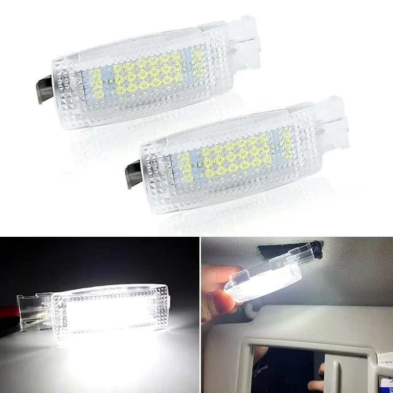 LED Innen Sonnenblende Eitelkeit Spiegel Lampen Lesen Licht Für VW Golf 4 5 6 7 Passat CC B5 B6 B7 polo Tiguan Scirocco Jetta Toura
