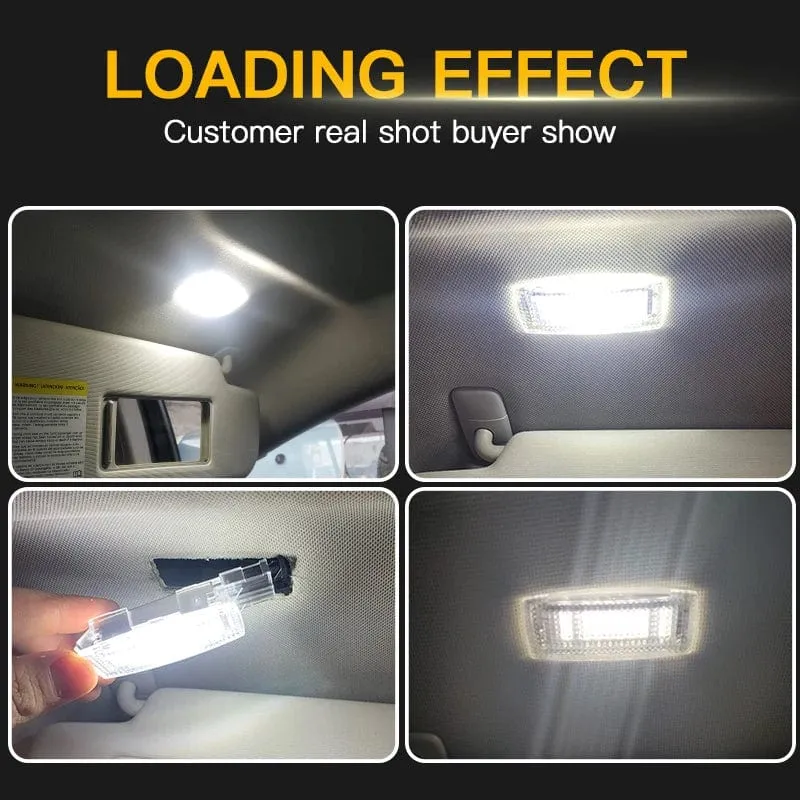 LED Innen Sonnenblende Eitelkeit Spiegel Lampen Lesen Licht Für VW Golf 4 5 6 7 Passat CC B5 B6 B7 polo Tiguan Scirocco Jetta Toura