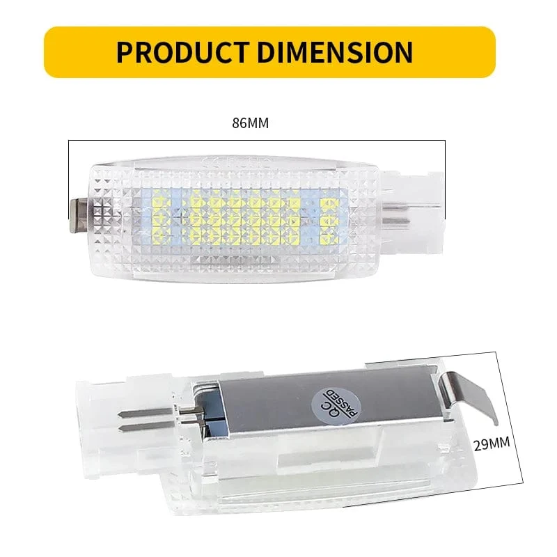 LED Innen Sonnenblende Eitelkeit Spiegel Lampen Lesen Licht Für VW Golf 4 5 6 7 Passat CC B5 B6 B7 polo Tiguan Scirocco Jetta Toura
