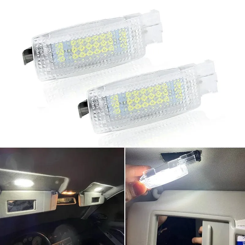 LED Innen Sonnenblende Eitelkeit Spiegel Lampen Lesen Licht Für VW Golf 4 5 6 7 Passat CC B5 B6 B7 polo Tiguan Scirocco Jetta Toura