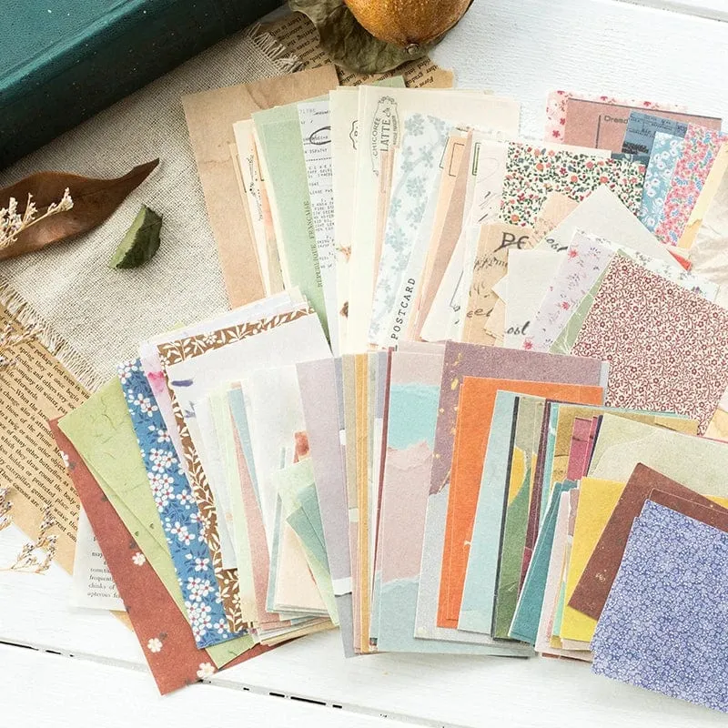 60 Pcs Papier Pack Romantische Vintage Floral Muster Retro Papier Für Scrapbooking Tagebuch Journal Planer