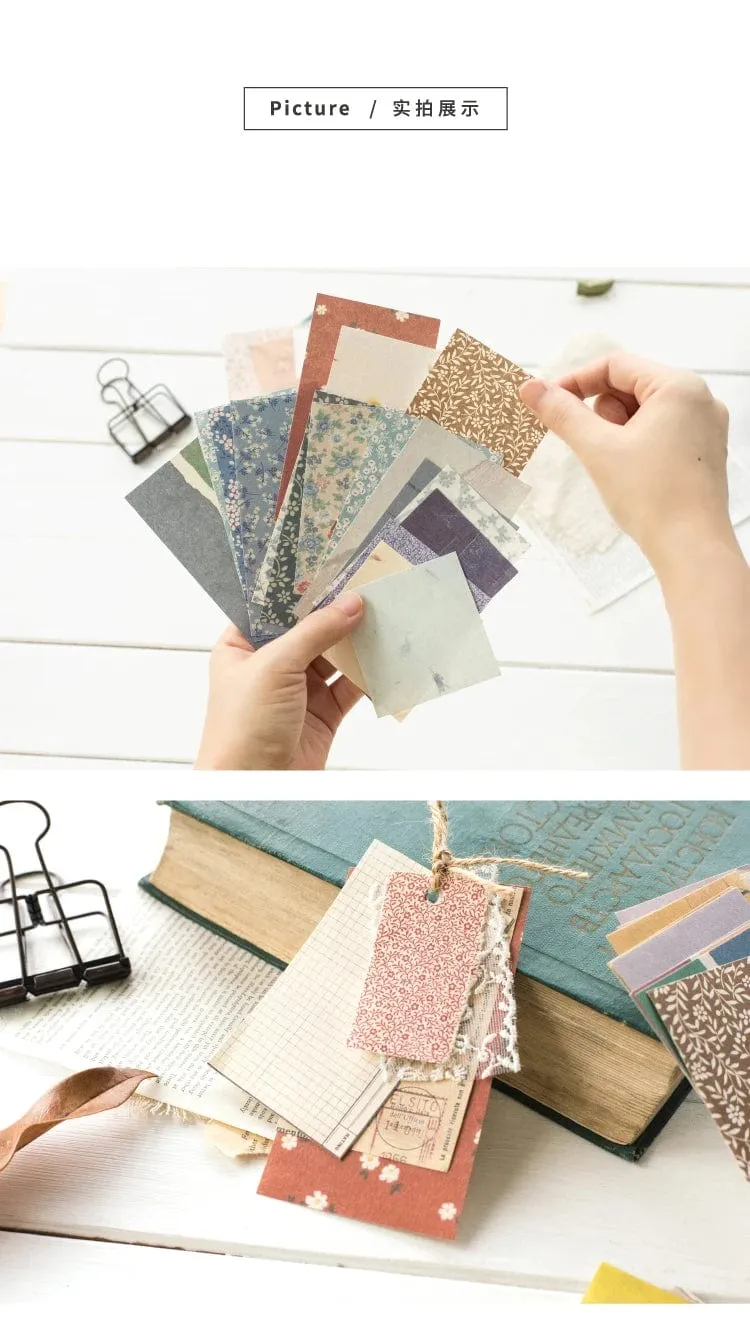 60 Pcs Papier Pack Romantische Vintage Floral Muster Retro Papier Für Scrapbooking Tagebuch Journal Planer