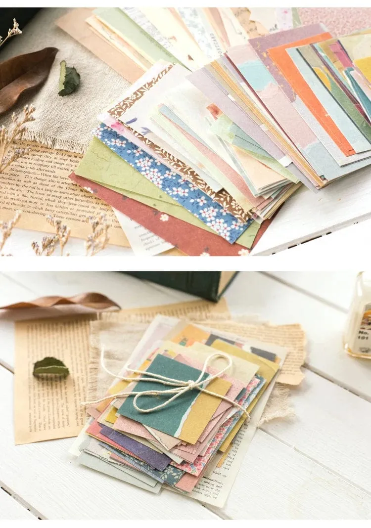 60 Pcs Papier Pack Romantische Vintage Floral Muster Retro Papier Für Scrapbooking Tagebuch Journal Planer