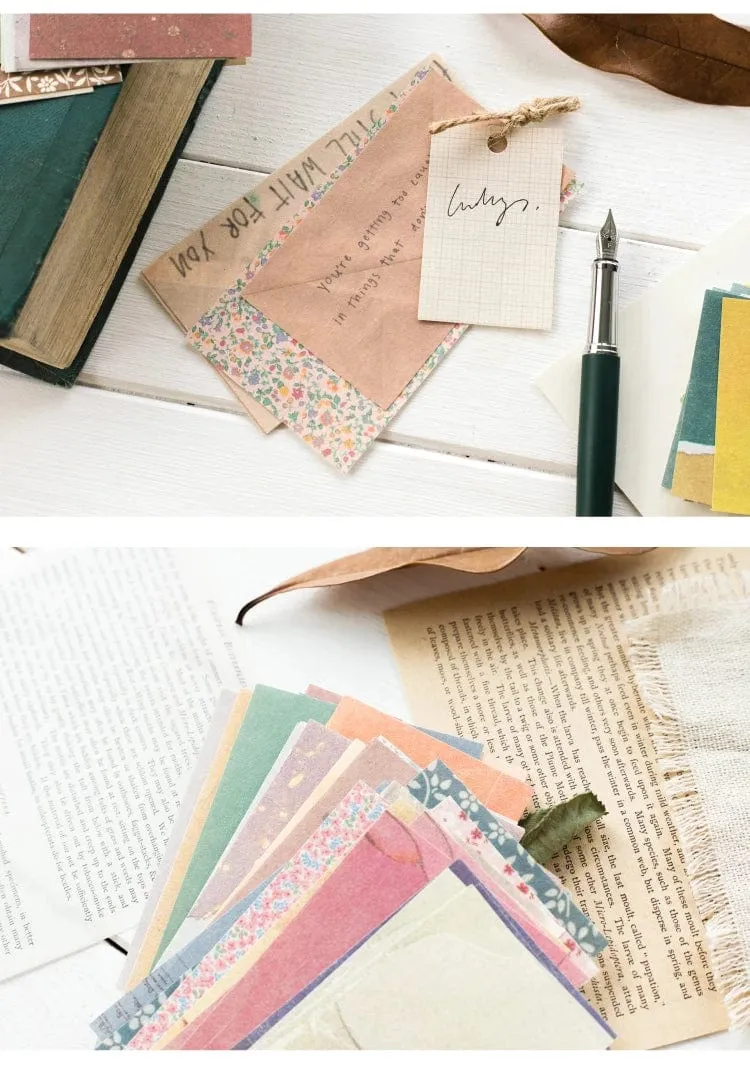 60 Pcs Papier Pack Romantische Vintage Floral Muster Retro Papier Für Scrapbooking Tagebuch Journal Planer