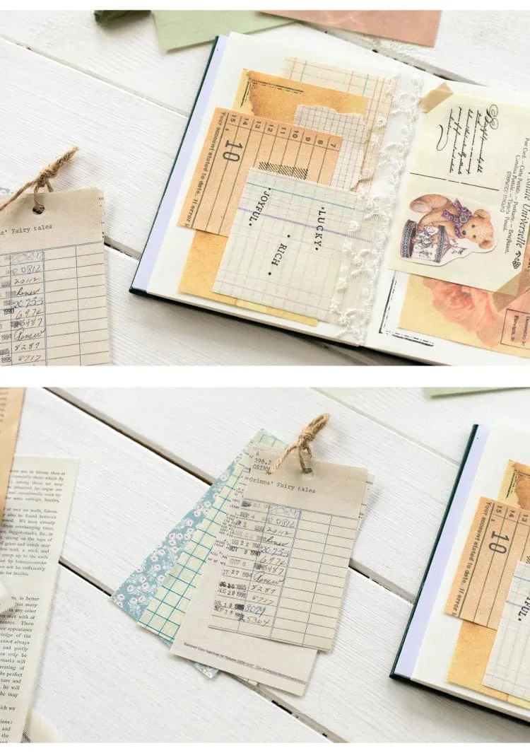 60 Pcs Papier Pack Romantische Vintage Floral Muster Retro Papier Für Scrapbooking Tagebuch Journal Planer