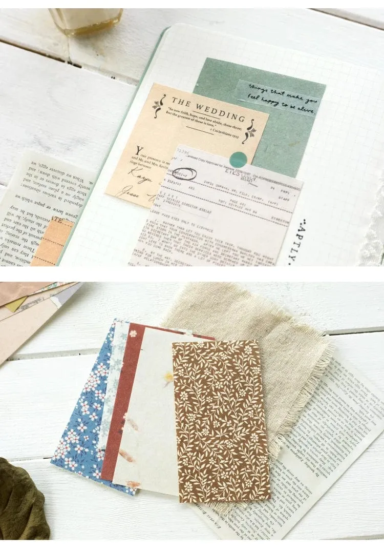 60 Pcs Papier Pack Romantische Vintage Floral Muster Retro Papier Für Scrapbooking Tagebuch Journal Planer
