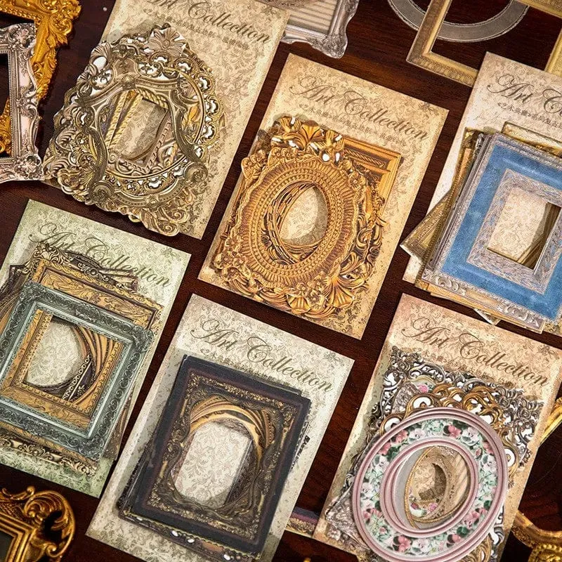 30 Pcs Vintage Sammelalbum Papier Spitze Dekorative Retro Ausschnitt Papier Rahmen Für Zeitschriften DIY Kunst Handwerk Album Scrapbooking Liefert