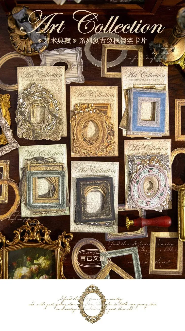 30 Pcs Vintage Sammelalbum Papier Spitze Dekorative Retro Ausschnitt Papier Rahmen Für Zeitschriften DIY Kunst Handwerk Album Scrapbooking Liefert