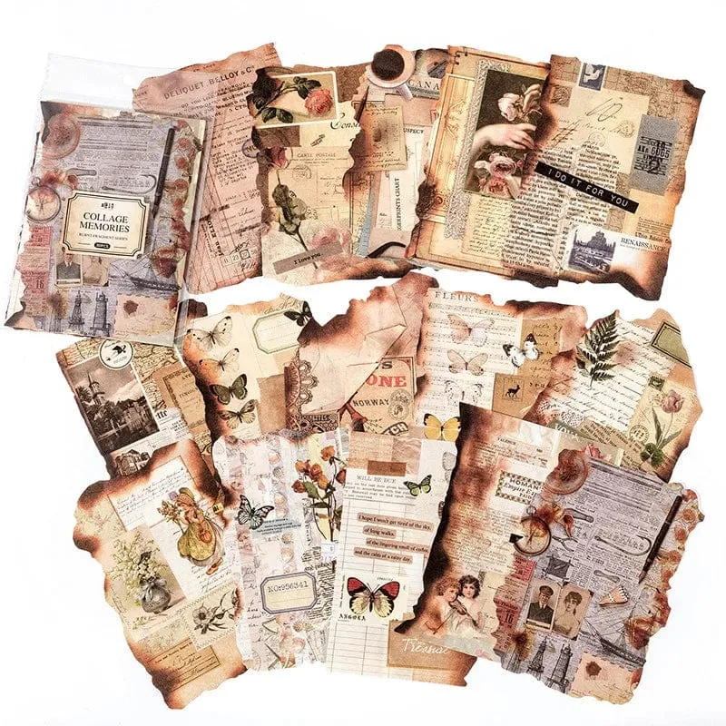 30 Pcs Vintage Journaling Scrapbooking Material Papier Ästhetische Dekorative Handwerk Papier Antike Retro Stil Für Tagebuch Journaling
