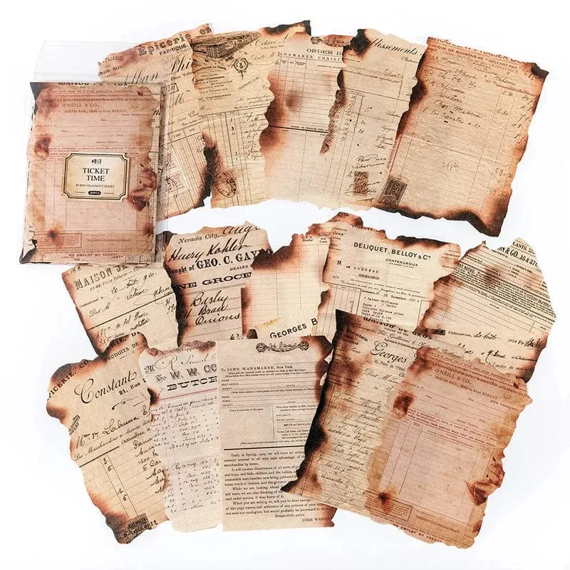 30 Pcs Vintage Journaling Scrapbooking Material Papier Ästhetische Dekorative Handwerk Papier Antike Retro Stil Für Tagebuch Journaling