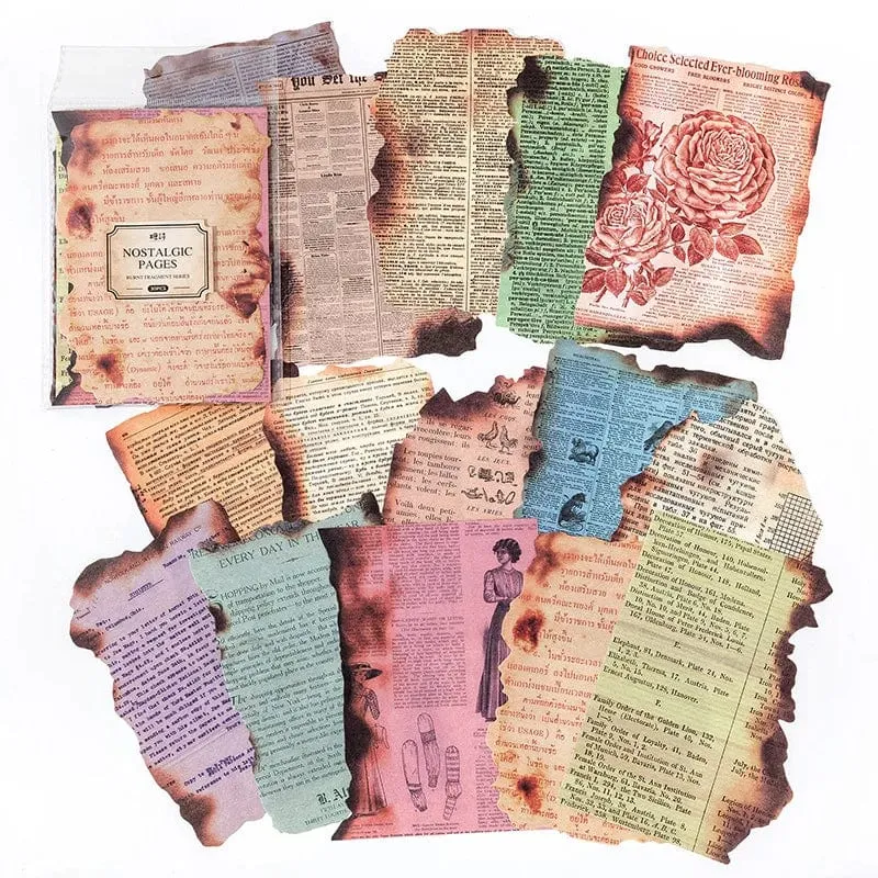 30 Pcs Vintage Journaling Scrapbooking Material Papier Ästhetische Dekorative Handwerk Papier Antike Retro Stil Für Tagebuch Journaling