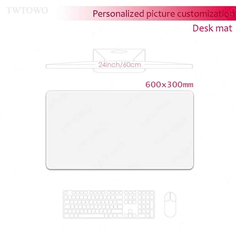 Benutzerdefiniertes Druck-Mauspad DIY Große Spielmatte Gaming Maßgeschneiderte Matte XXL Größe Gamer Büro Mauspad Tastatur OEM Logo Anime Schreibtischmatten